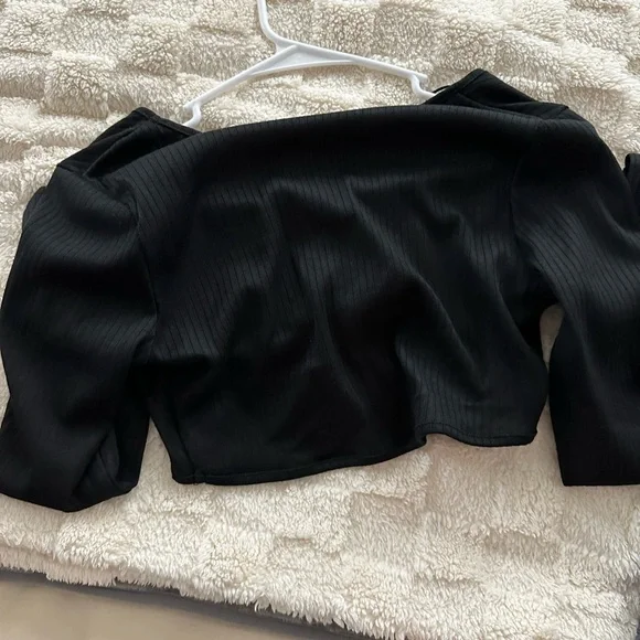 Hello Molly Black Long Sleeve Top - Picture 2 of 3